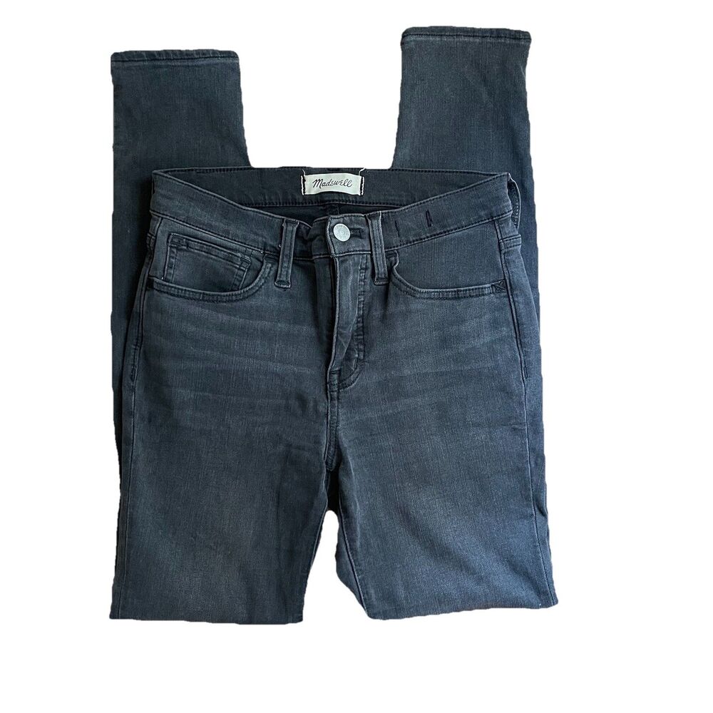 Madewell Women’s Jeans Size 25 Road tripper Mid Rise Black Denim Skinny